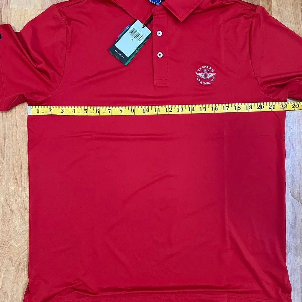 NWT 🇺🇸 Ralph Lauren RLX US Amateur 2025 SF Olympic Club Red Polo Shirt sz Medium